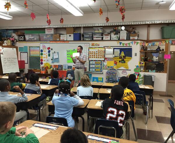 Third Grade Students in classroom with teacher